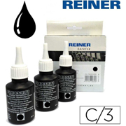 REINER TINTA NUMERADOR NEGRO 45ml 3-PACK R343N 45 ML